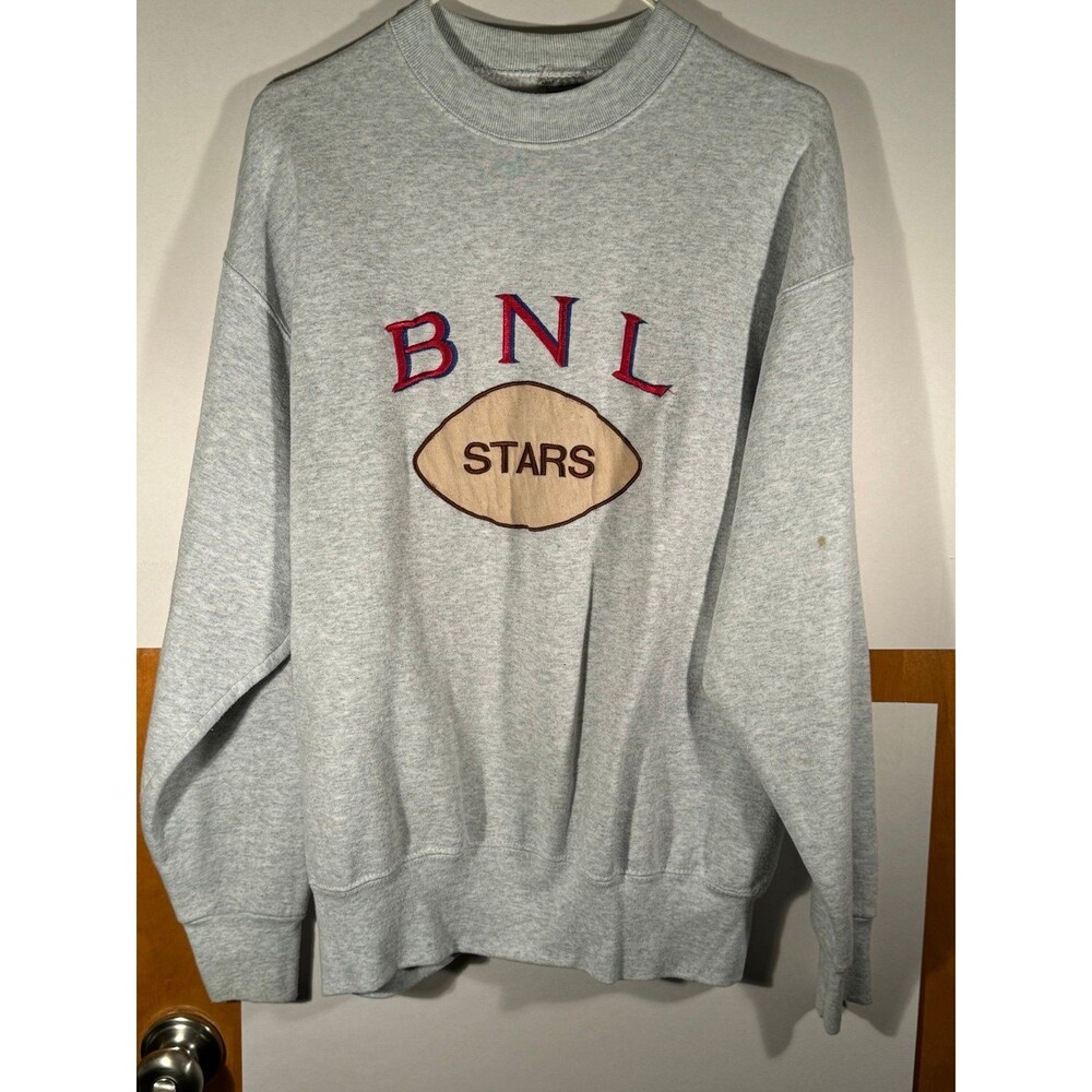 Vintage Bedford North Lawrence‎ BNL Stars Indiana Crewneck Sweater Large USA